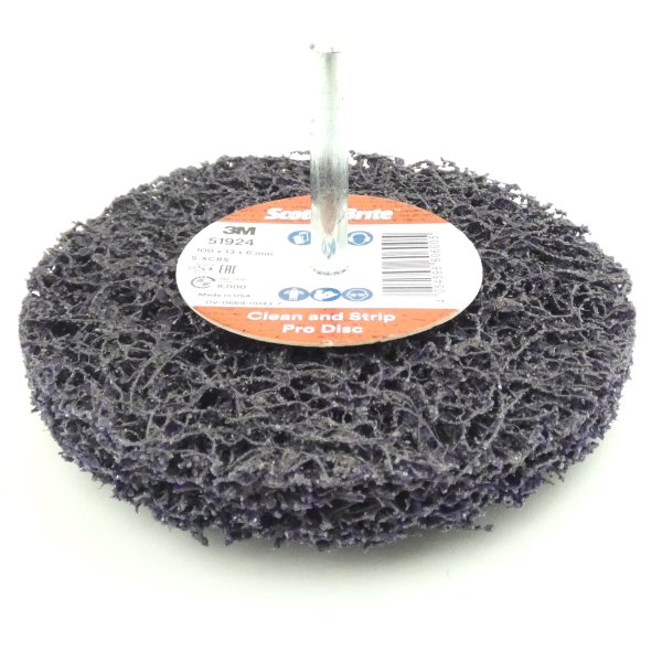 3M Scotch-Brite Grovrengøringsrondel Lilla med Aksel