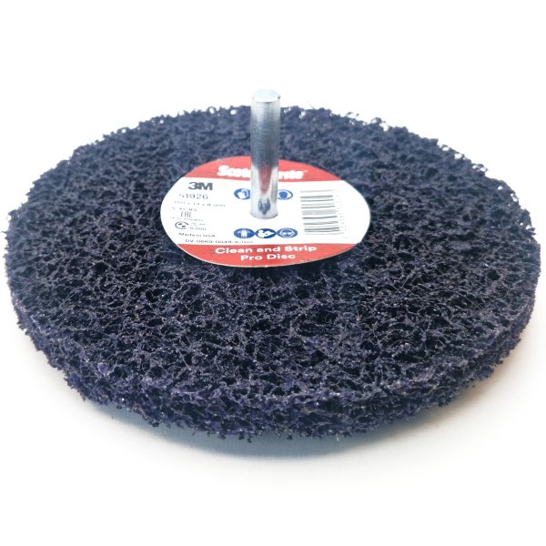 3M Scotch-Brite Grovrengøringsrondel Lilla med Aksel