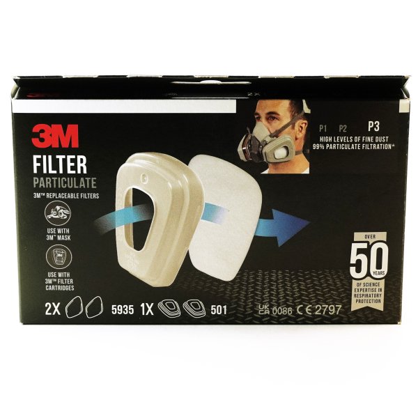 3M Partikelfilter 5935 + Filterholder 501