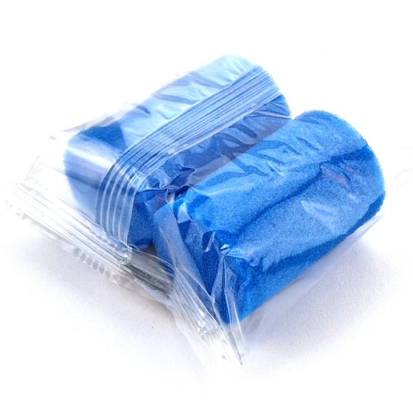 Miniruller Microskum Blå 5cm 2-P