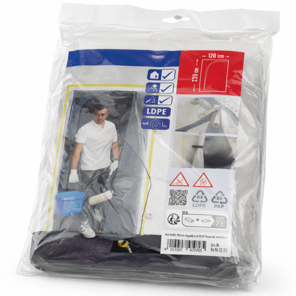 Støvbeskyttelsesdør L-form 120 × 220 cm