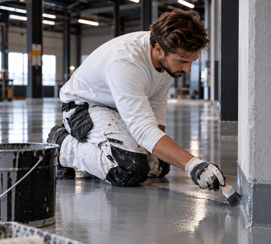 Industripensler til gulvlak, betonmaling og epoxy