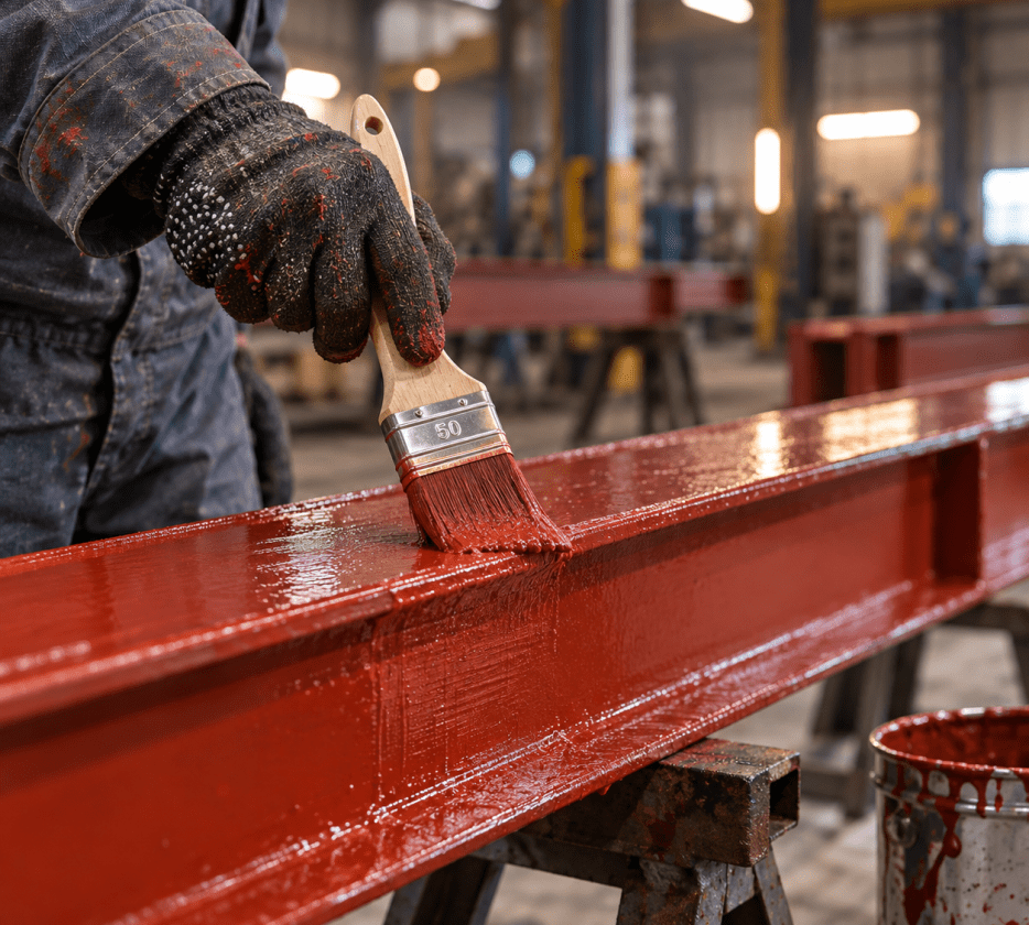Industripensel til rustbeskyttelse på stål og metal